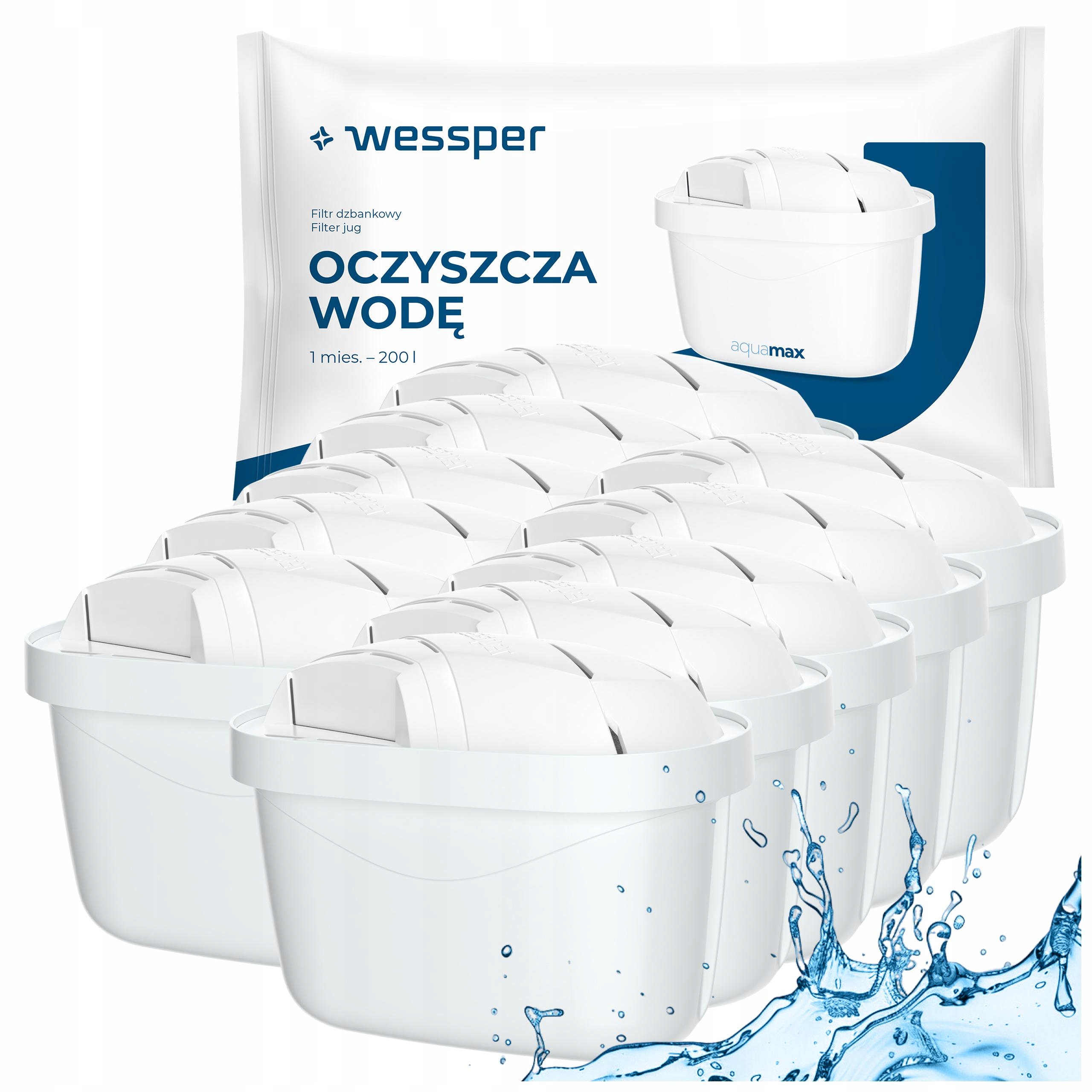 Filtr do wody do Brita Marella Elemaris Style wkłady Wessper 10 sztuk