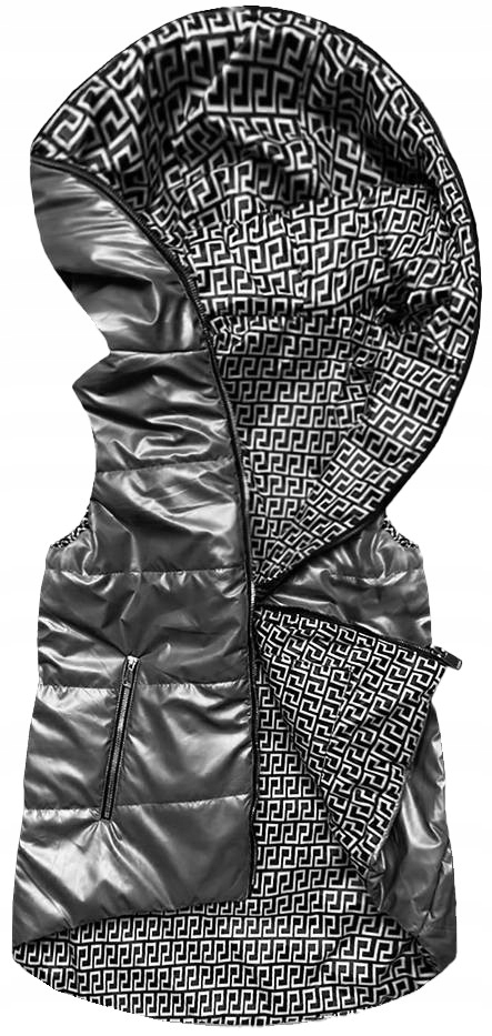 Vesta 2v1 S Kapucí B8005 Šedý XXL (44)