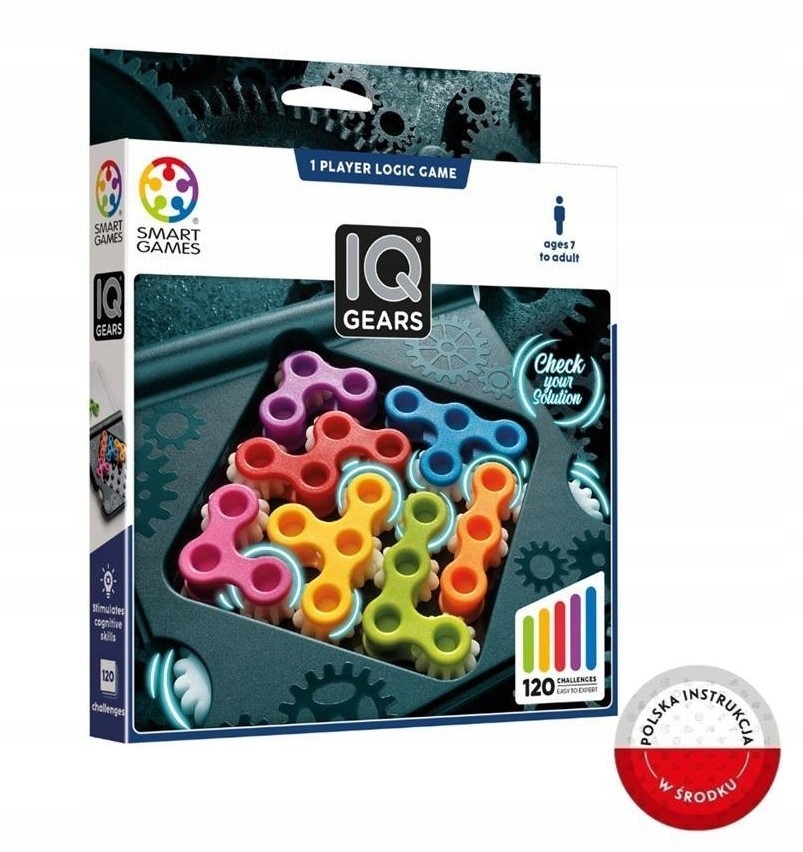 Smart Games Iq Gears (edycja angielska/polska instrukcja)