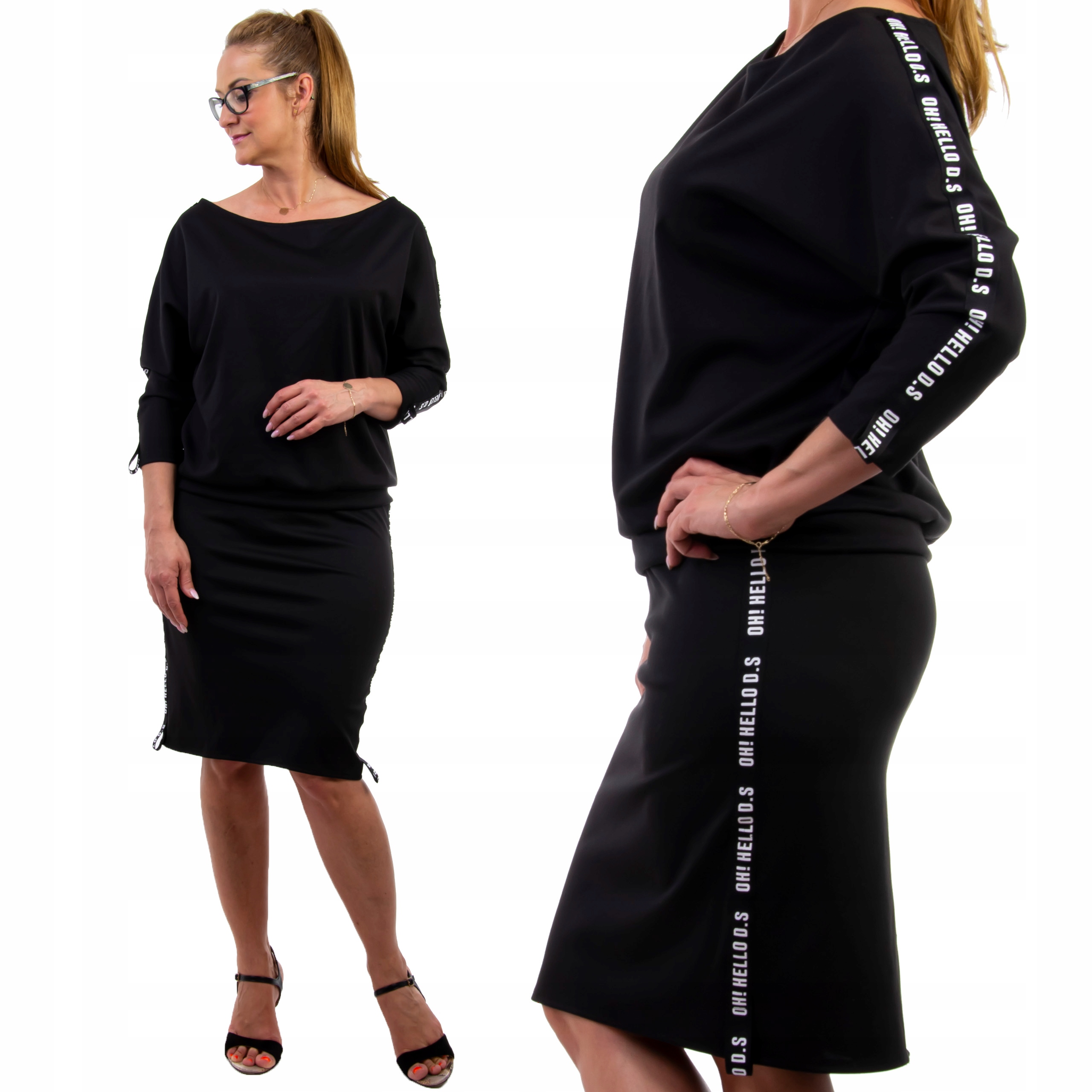 

Z150 Komplet Garsonka Dres Lamówka Czarny r. 48