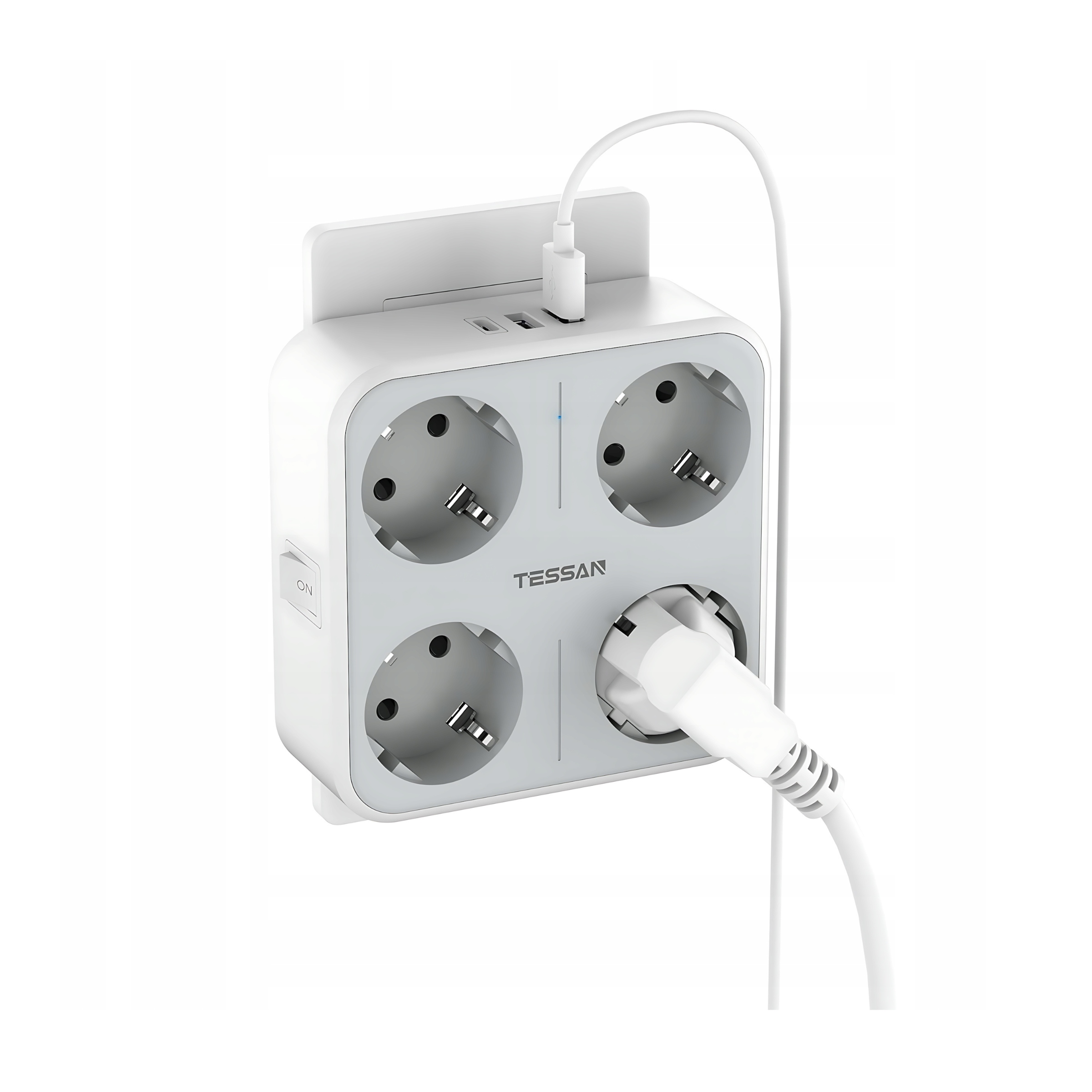 Elektrická zásuvka Kompaktní nástěnná zásuvka Kontakt Rozbočovač Usb Ac Tessan