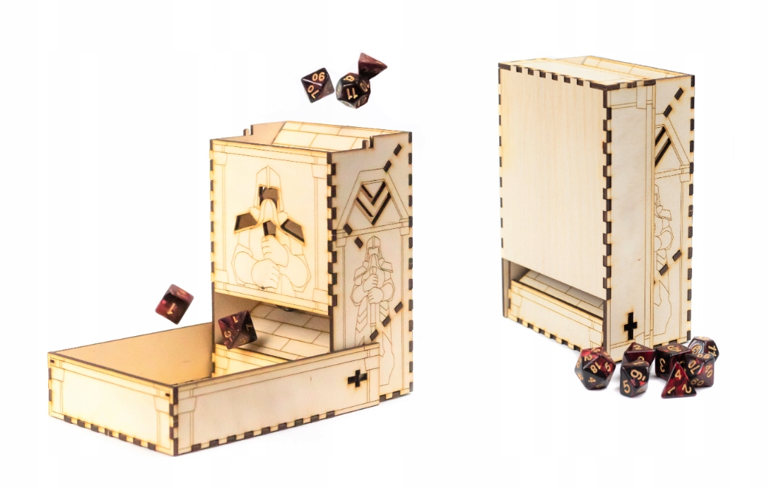 DICE TOWER TWIERDZA KRASNOLUDZKA WIEŻA DO KOŚCI DREWNIANA 15 CM
