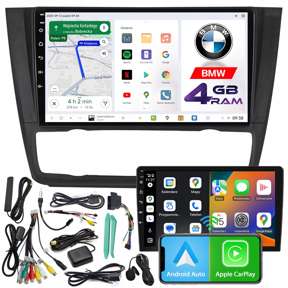 Autorádio Ncs D9 Bmw 1 E81 E82 E87 E88 Android Navigace 4GB Lte