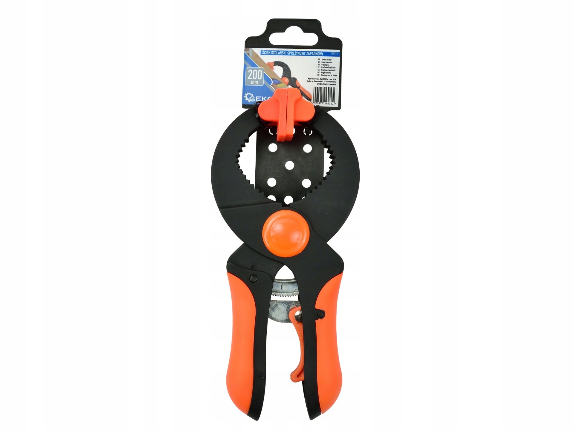 Ścisk stolarski sprężynowy zapadkowy 200mm Marka Geko