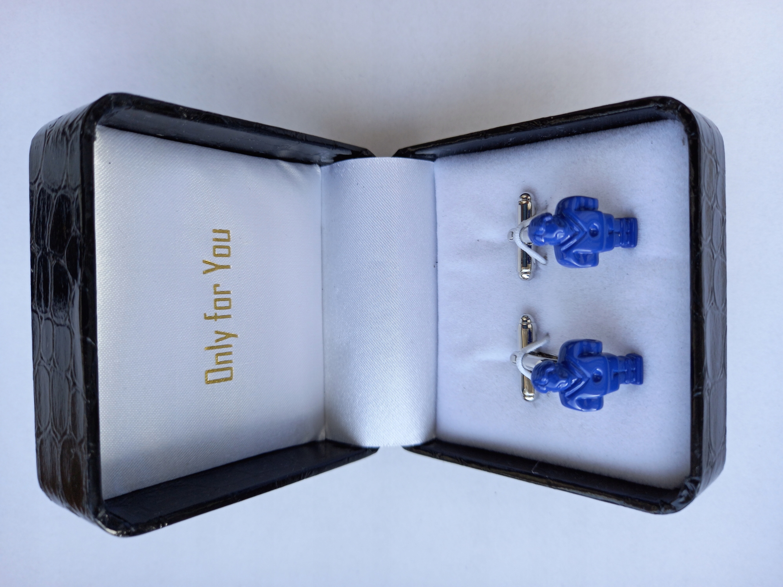 Sponky na košili Exciting Modré stolní fotbal