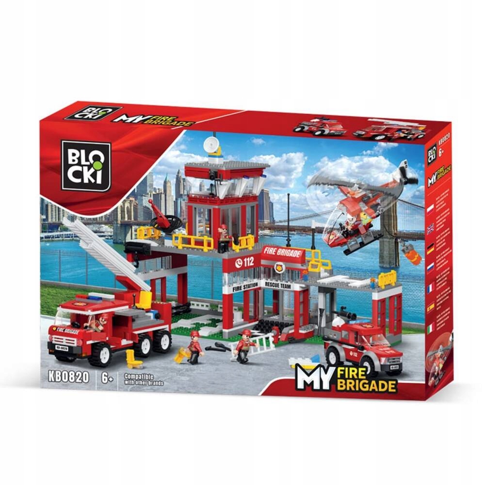 KLOCKI BLOCKI REMIZA STRAŻ POŻARNA CITY MYFIRE 841 Marka Blocki