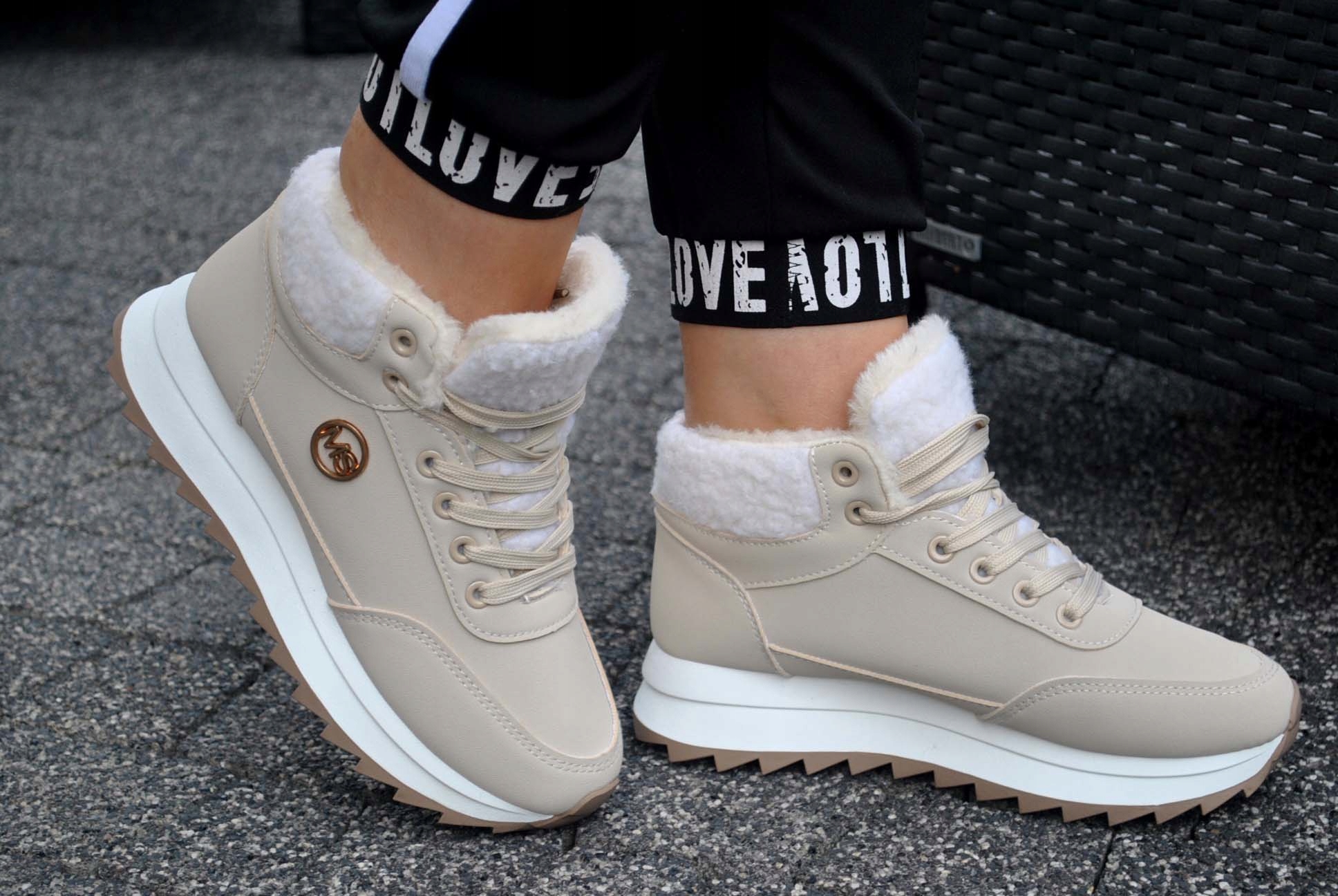 BUTY ZIMOWE MS-SP obuwie ŚNIEGOWCE trekkingowe Trapery turystyczne TRZEWIKI Rozmiar 38