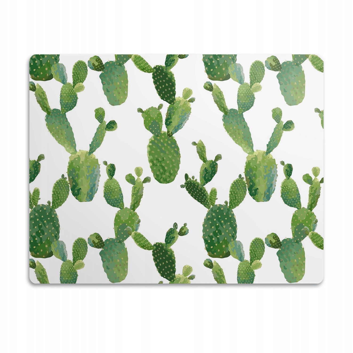 Levně Voděodolná podložka pod misku pro psa Kaktusy 90x60 cm