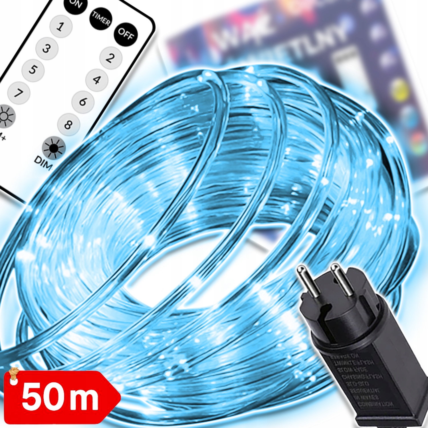 Led Světelná Hadice Vánoční Osvětlení Na Stromeček Venkovní Girlanda 50 M Voděodolná IP67