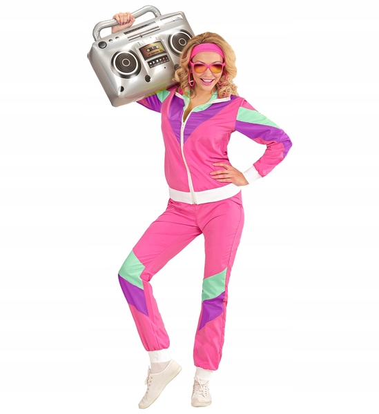 Kostým Dresiara Teplákovka Růžový Léta 80 Sportovní xl