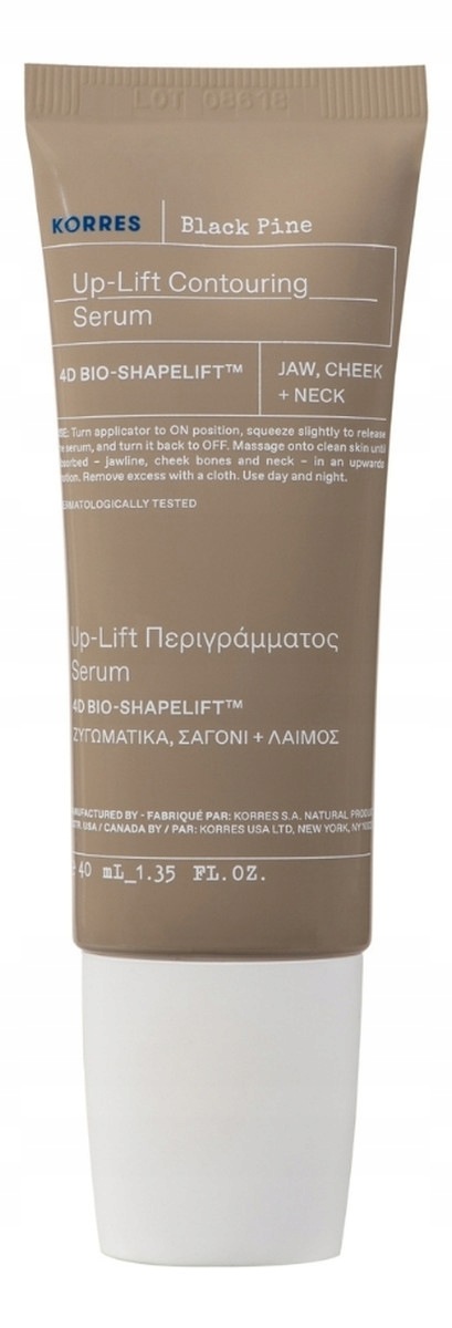Korres Black pine up-lift contouring sérum na napínání pleti 40 ml