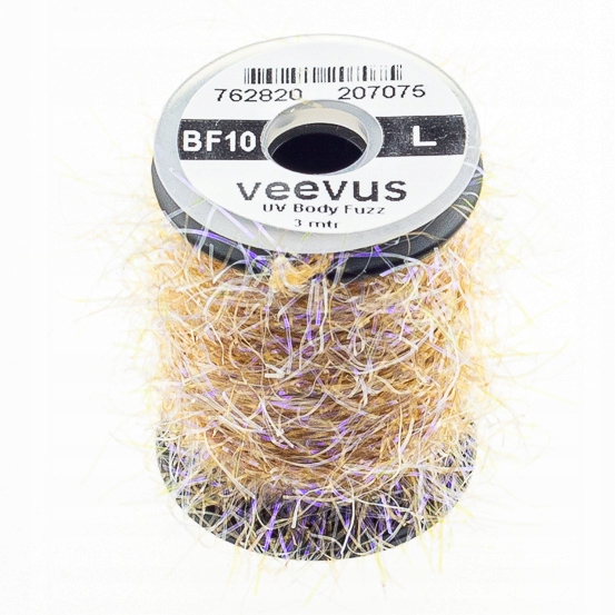 Skręcona Nić Z Błyszczącymi Włoskami Uv Body Fuzz L BF10-L Golden Stone