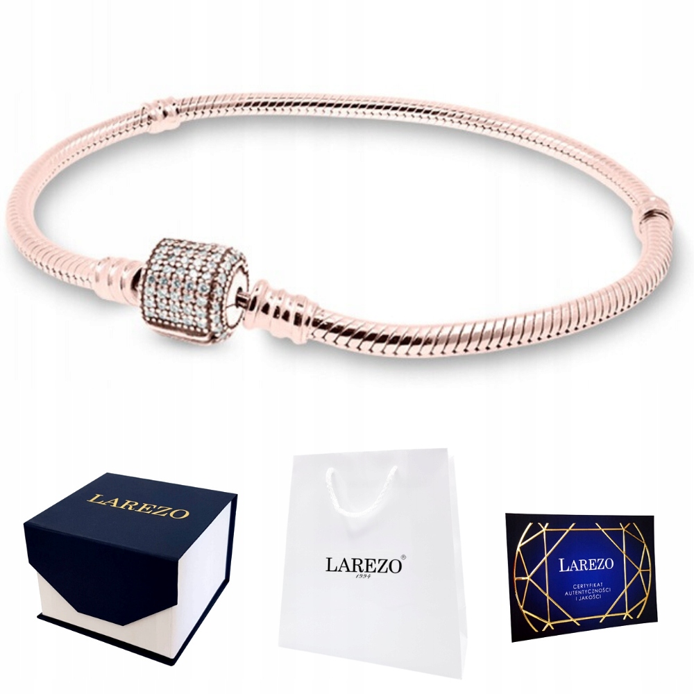 Zlatý modulární náramek s přívěsky, 18 cm