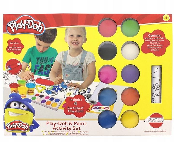 

Zestaw Play-doh Do Malowania + Farbki I Ciastolina