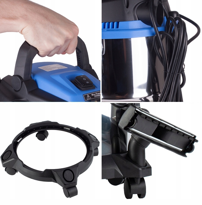 ODKURZACZ PRZEMYSŁOWY BEZWORKOWY POPIÓŁ 3800W 25L Kod producenta 109806n