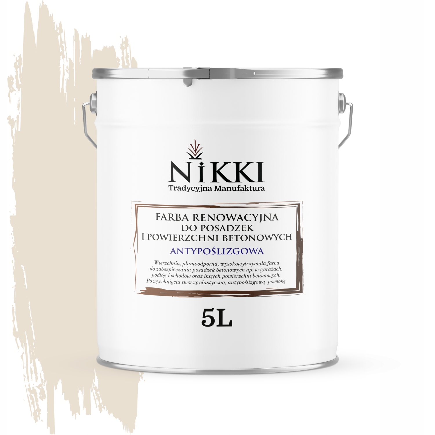 Renovačná Farba Na Podlahy Protišmyková Uv Krémová RAL9001 Mat 5 L
