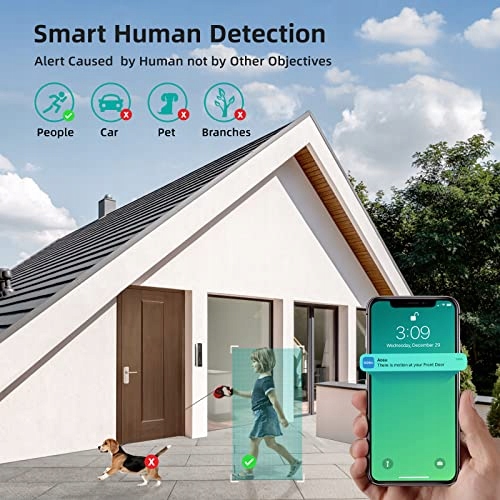 AOSU Wideodomofon 2K Kamera AI Detekcja Osób Alexa — miniatura 3