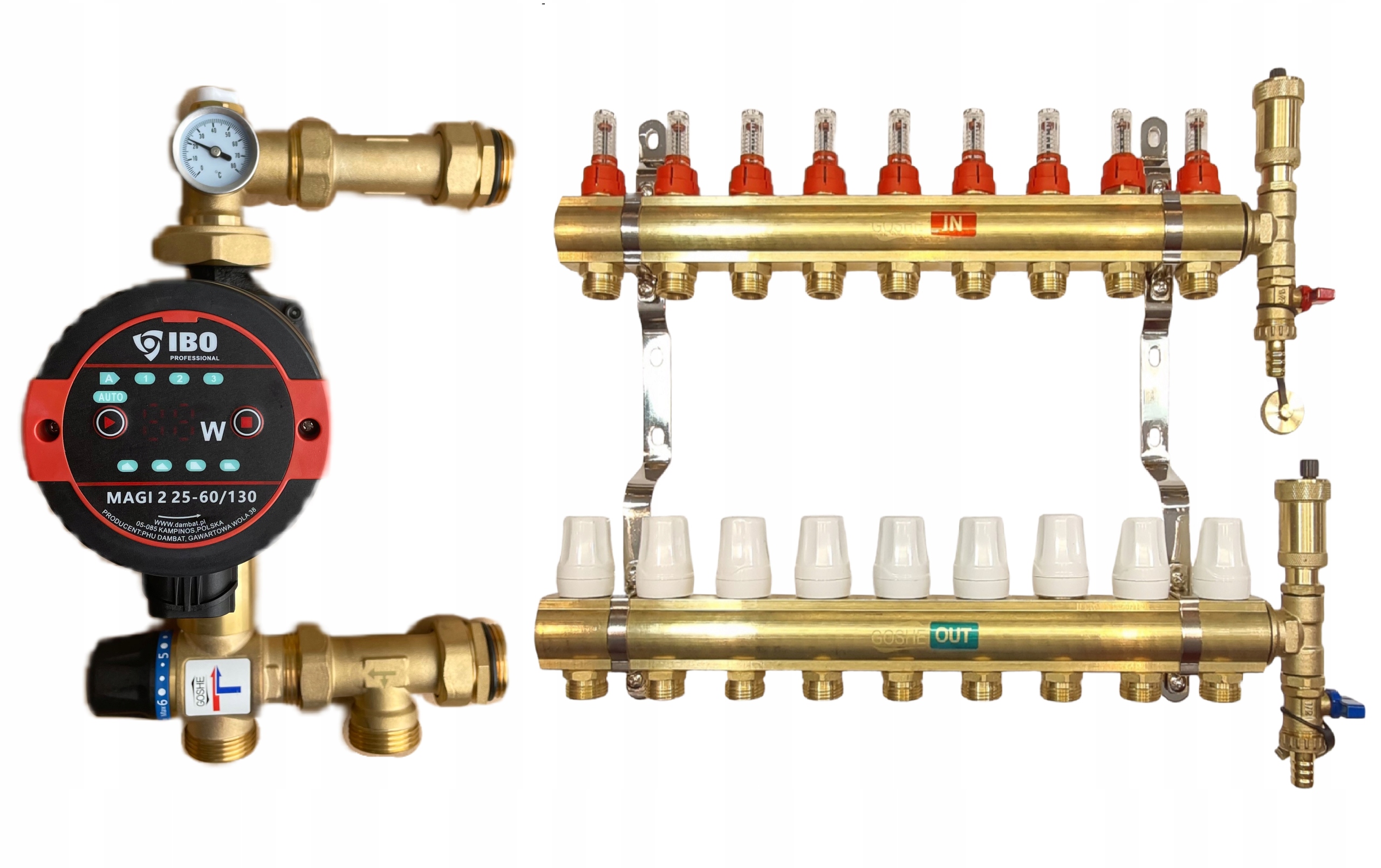 Rozdeľovač Podlahy 9 Čerpacia Skupina Magi 2 25-60/130 Goshe
