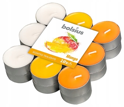 

Bolsius Podgrzewacze zapachowe 4h Mango 18 szt.