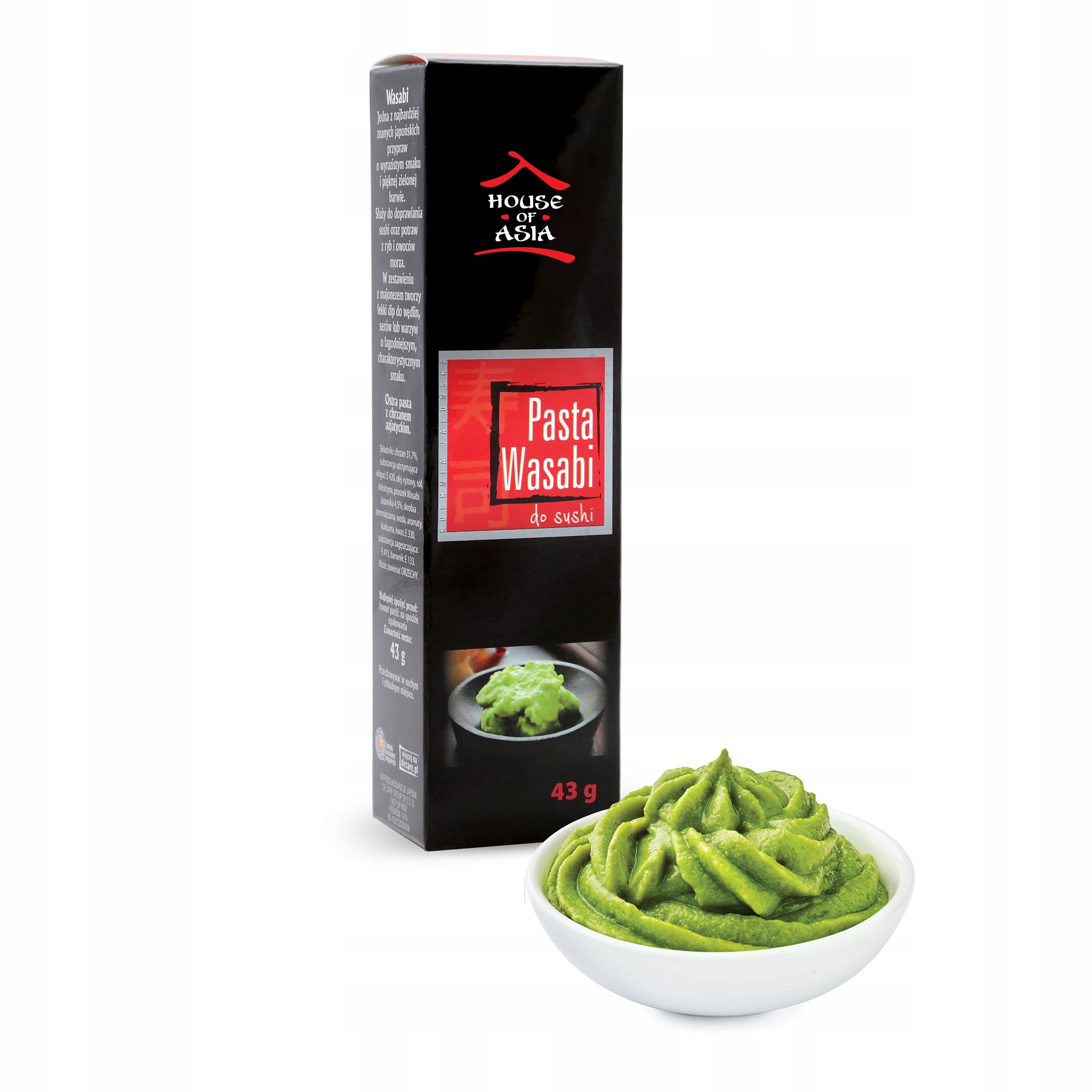 

Pasta wasabi sushi chrzan japoński w tubce 43 g