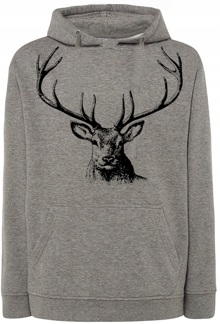 Pánská mikina s potiskem Paroží Jelen vel. 5XL