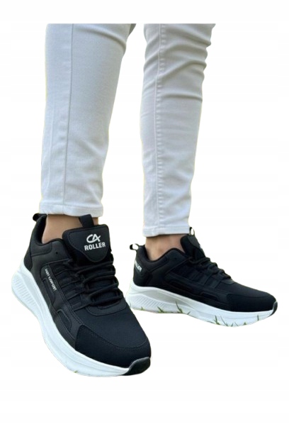 Roller Černá Pánská Sportovní Obuv S Bílou Podrážkou 41 Opc