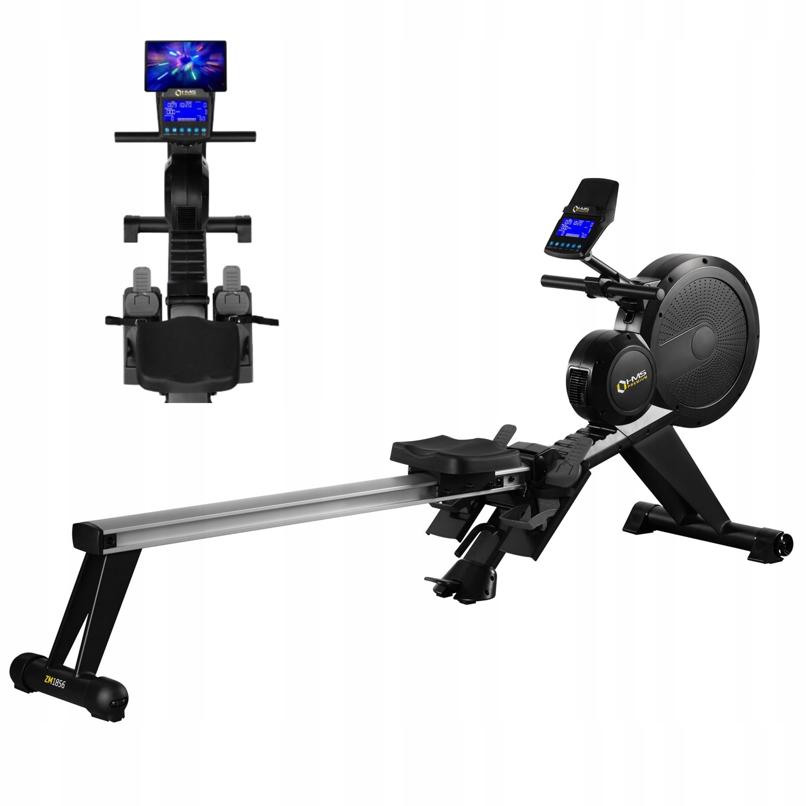 Wioślarz Treningowy Commercial Hms Premium Ergometr Kinomap 150kg Solidny