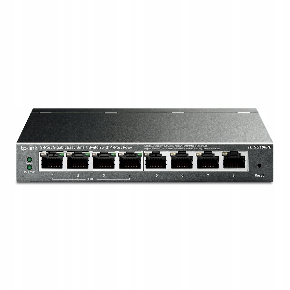Switch Tp-link TL-SG108PE 8x10/100/1000Mb/s 4xPoE+