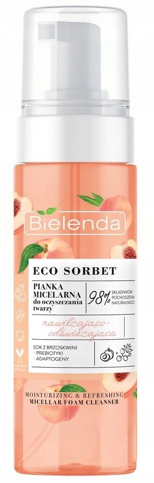BIELENDA ECO SORBET BRZOSKWINIA PIANKA MICELARNA