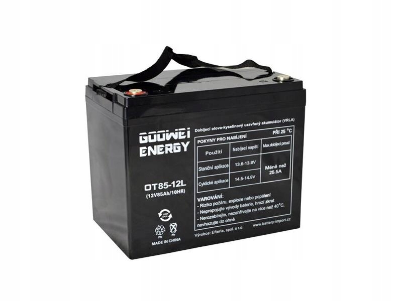 Trakční olověný akumulátor 12V 85Ah Goowei Energy OTL85-12 Deep Cycle