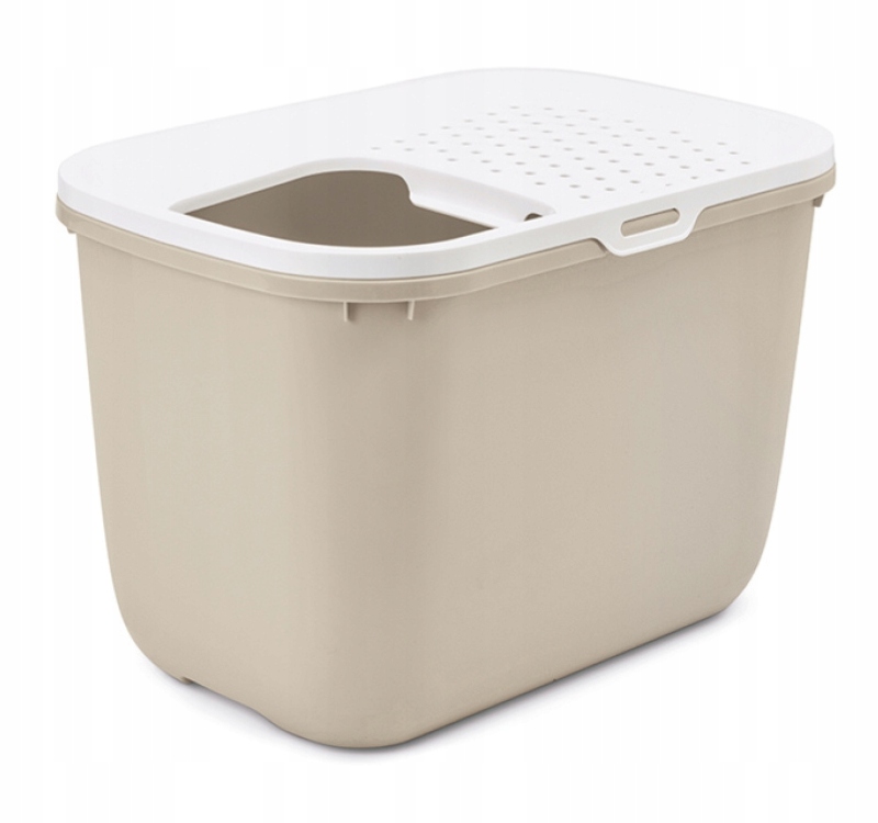 Savic Kuweta Hop In duża toaleta kota wejście z góry beżowa beżowa 58,5 cm