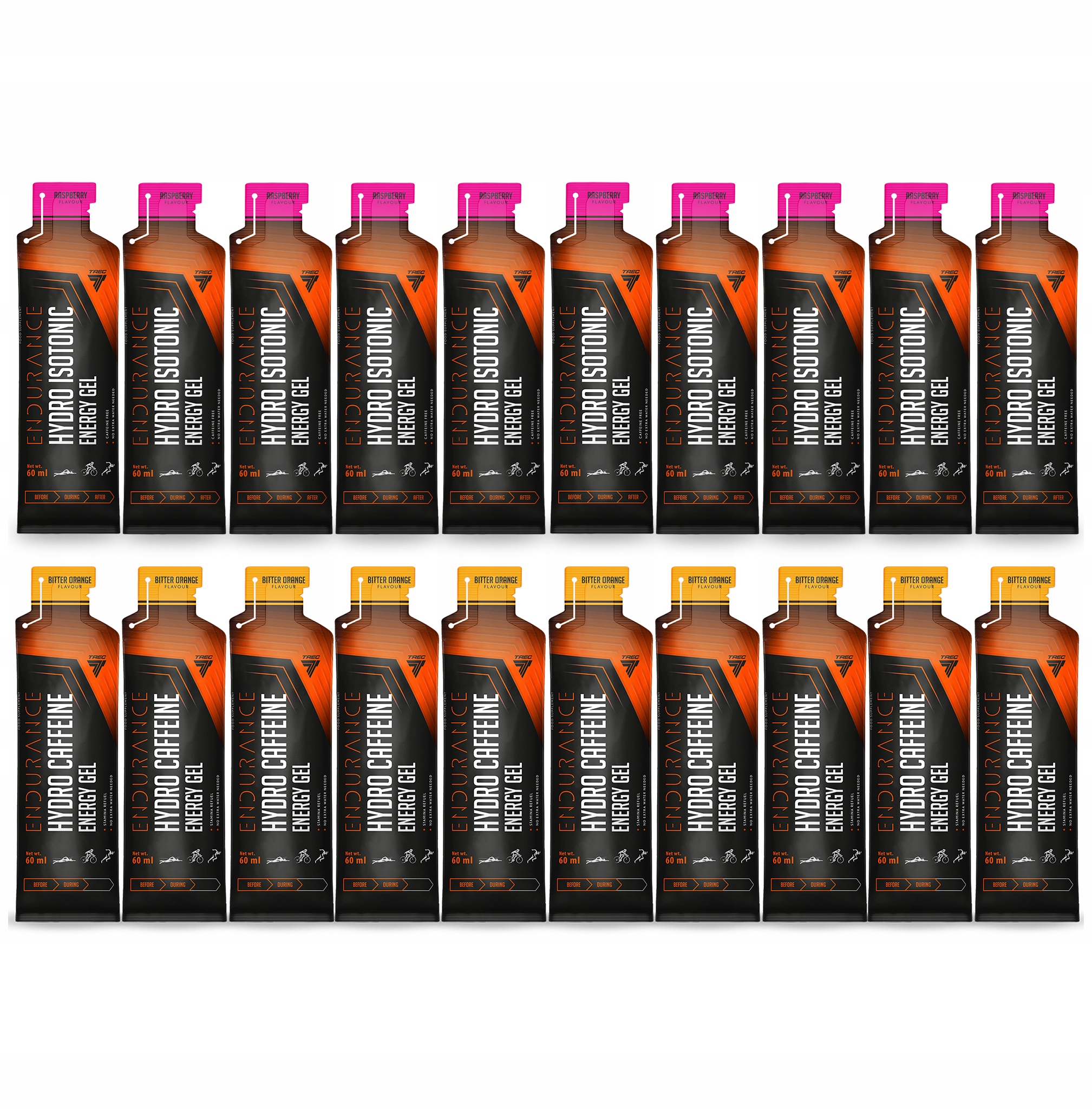 Trec Gel Hydro Caffeine Energy Gel Hydro ISOTONIC|20 ks 60 Ml