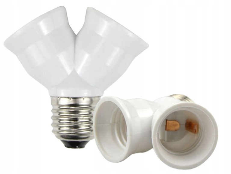 

Oprawka przejście rozgalęźnik adapter E27 na 2xE27