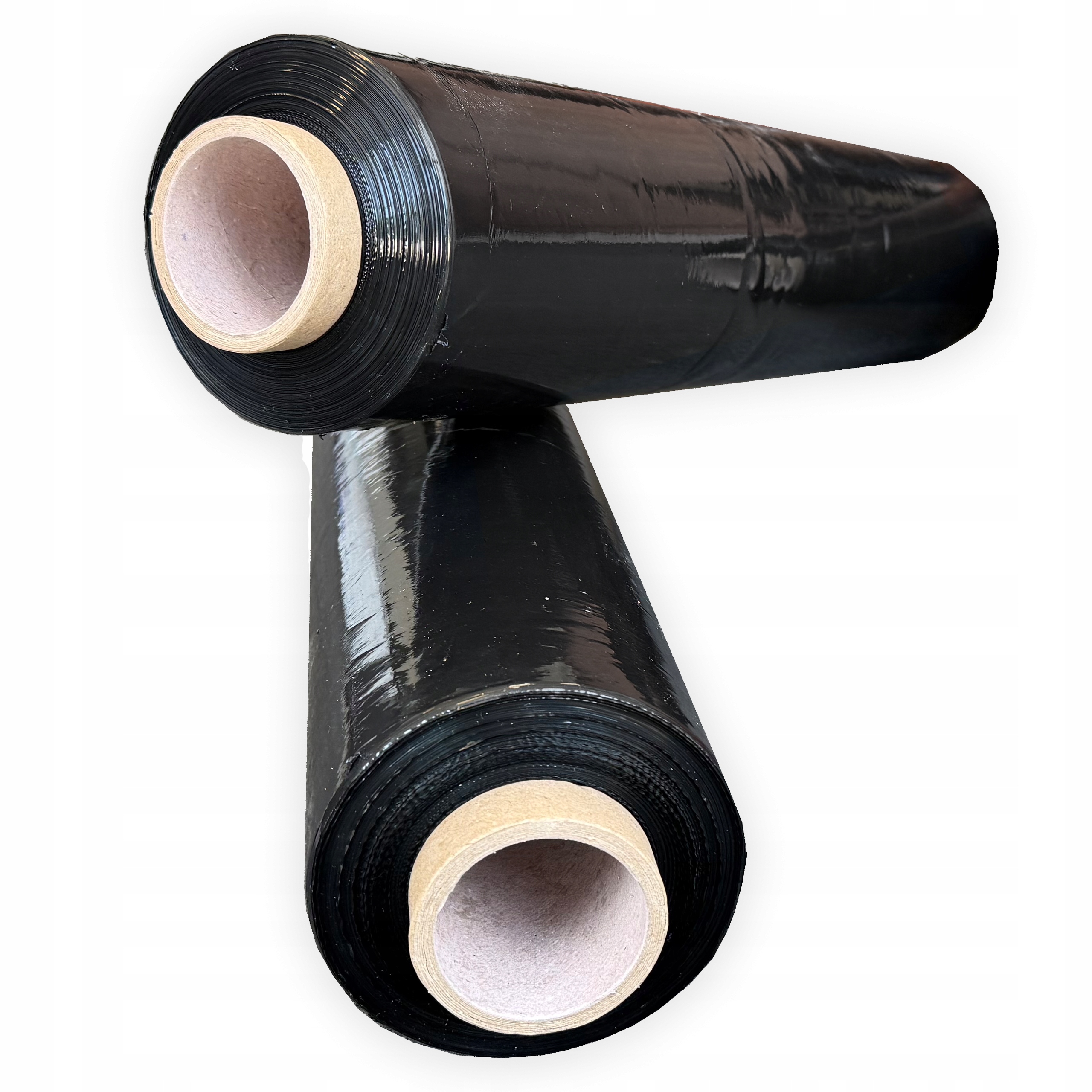 Folia Stretch Czarna 3 Kg Strecz Mocna Strech 2 Sztuki Do Paczek