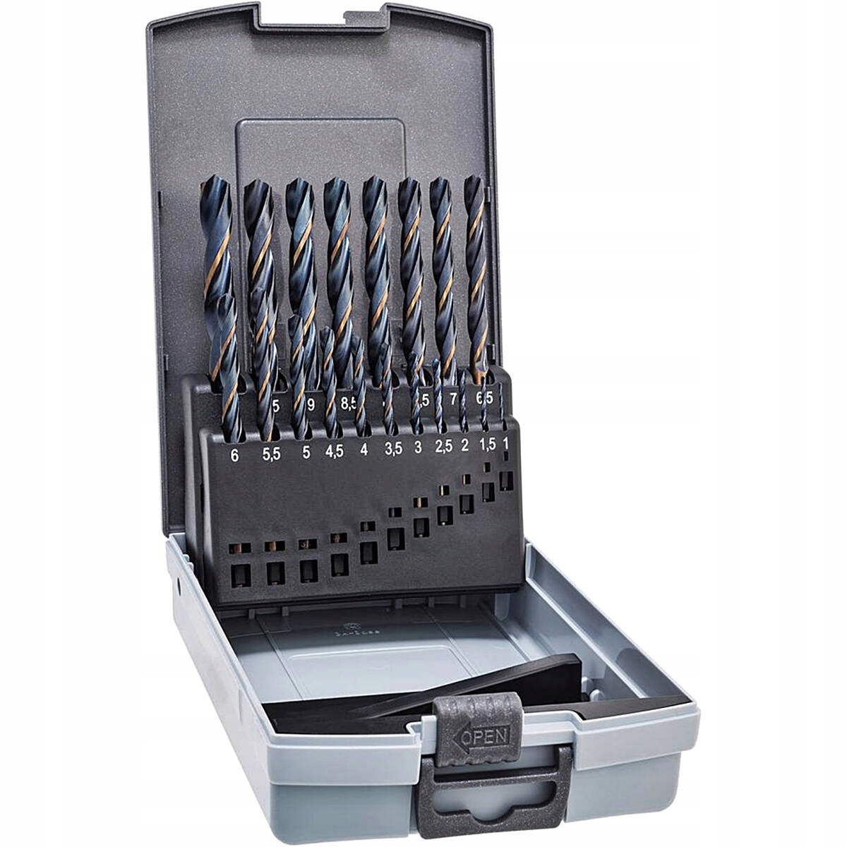 Wiertła Do Metalu Zestaw 1-10mm Sprint Master Din 338 Alpen 19 szt