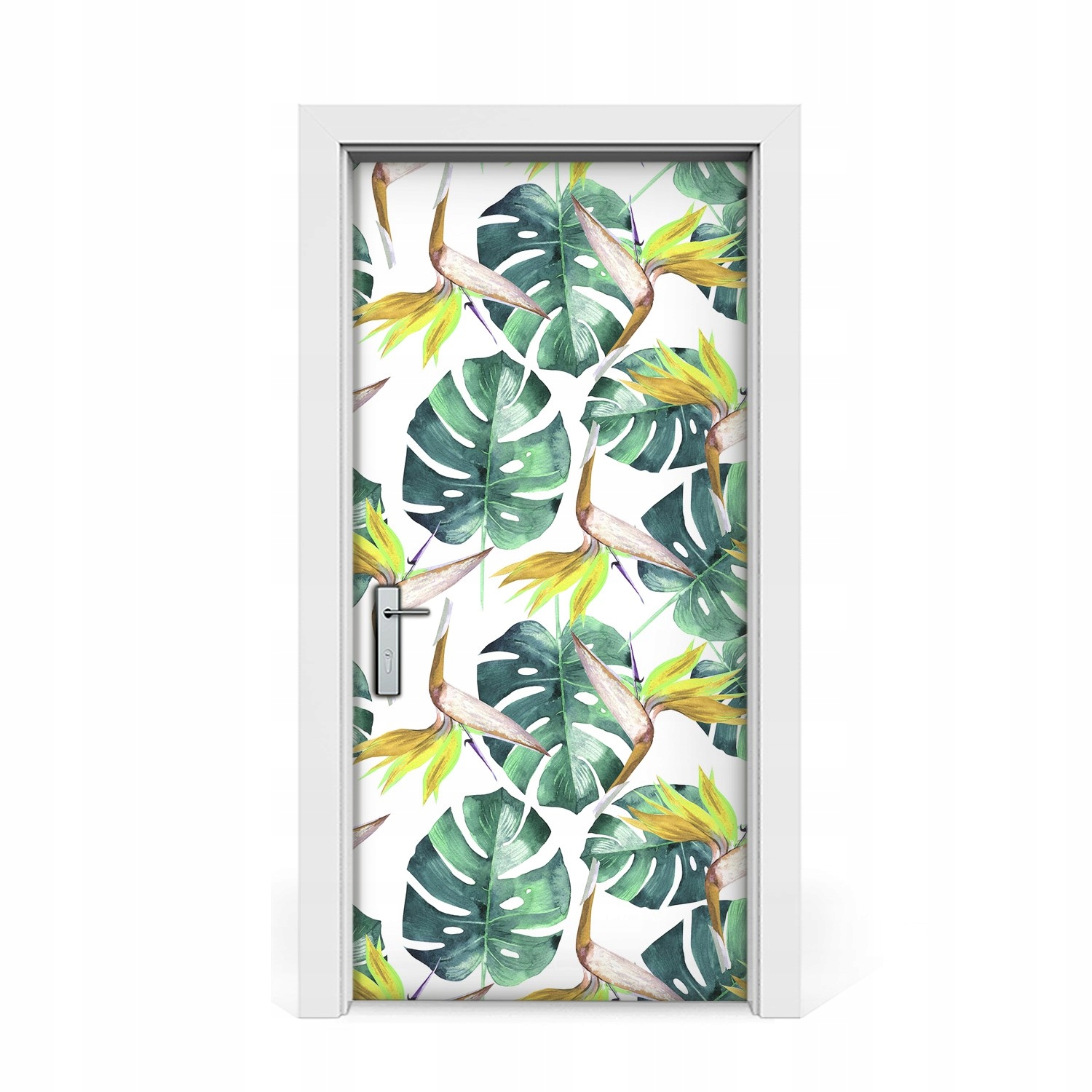 

Naklejka na drzwi okleina Egzotyczne liście 95x205