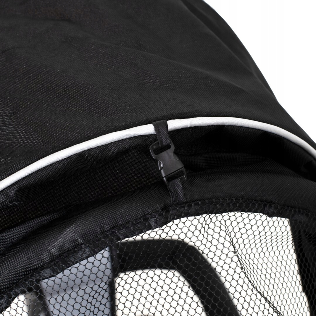 ROWEREK TRÓJKOŁOWY SPACERÓWKA FIX V3 Z DASZKIEM PASY OBRACANY CZARNY Hamulec Tył