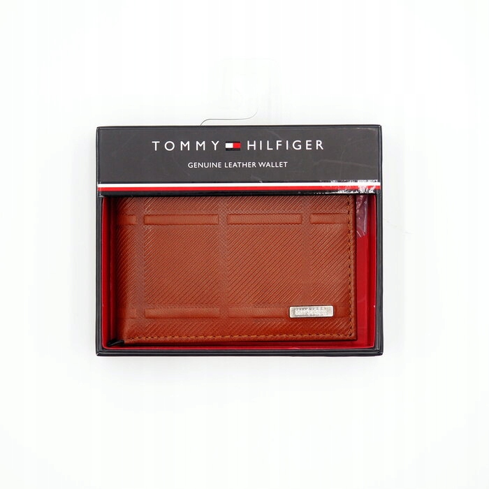 Pánská kožená peněženka Tommy Hilfiger, hnědá (nová)