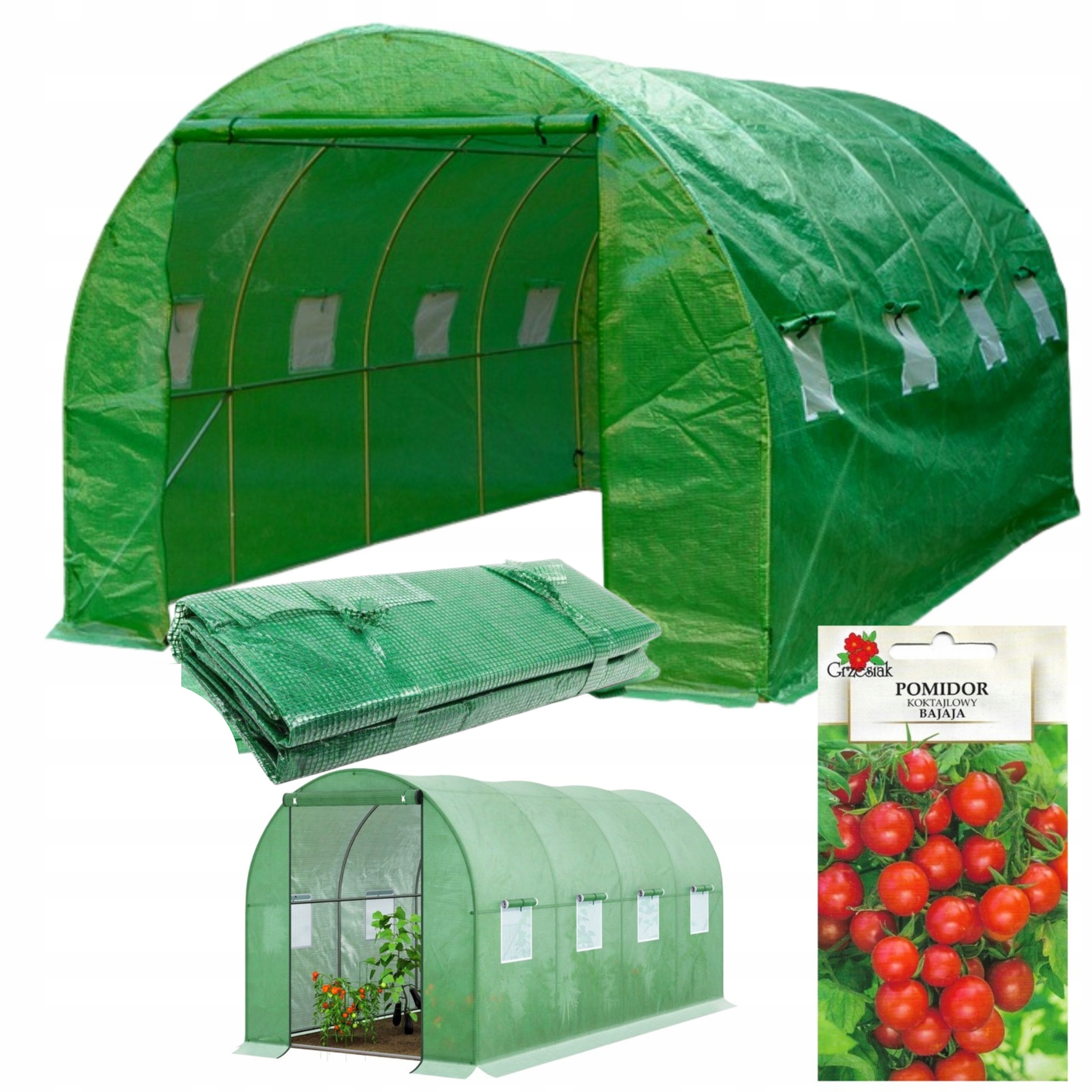 

Folia Zamienna Na Tunel Foliowy 4x2 8m2 Zielona