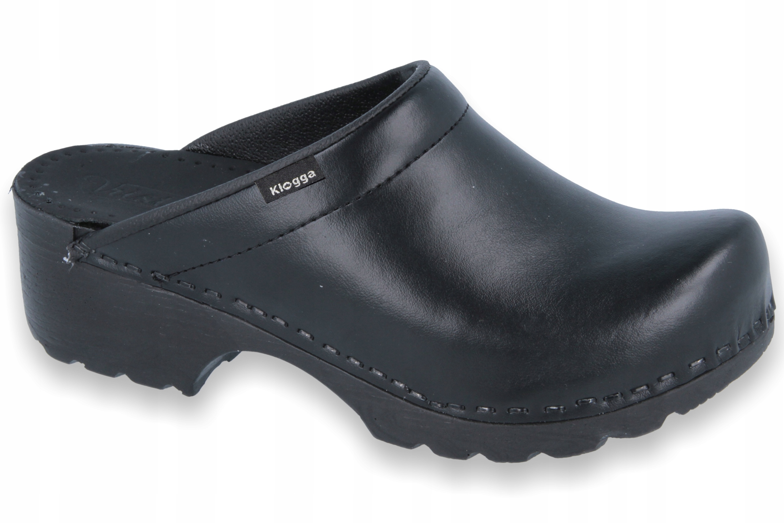 Klogga CHODAKI skórzane czarne spody guma PU r. 43