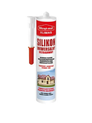 

Trwały elastyczny silikon bezbarwny 310ml tubka
