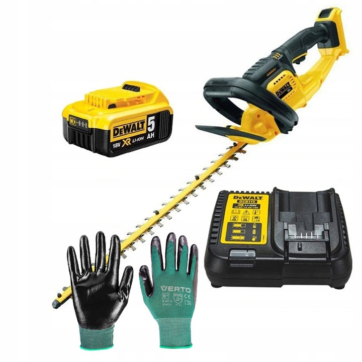 Nožnice Na Živý Plot 18V550mm 1x5,0Ah Bl Dewalt S Rukavicami Verto