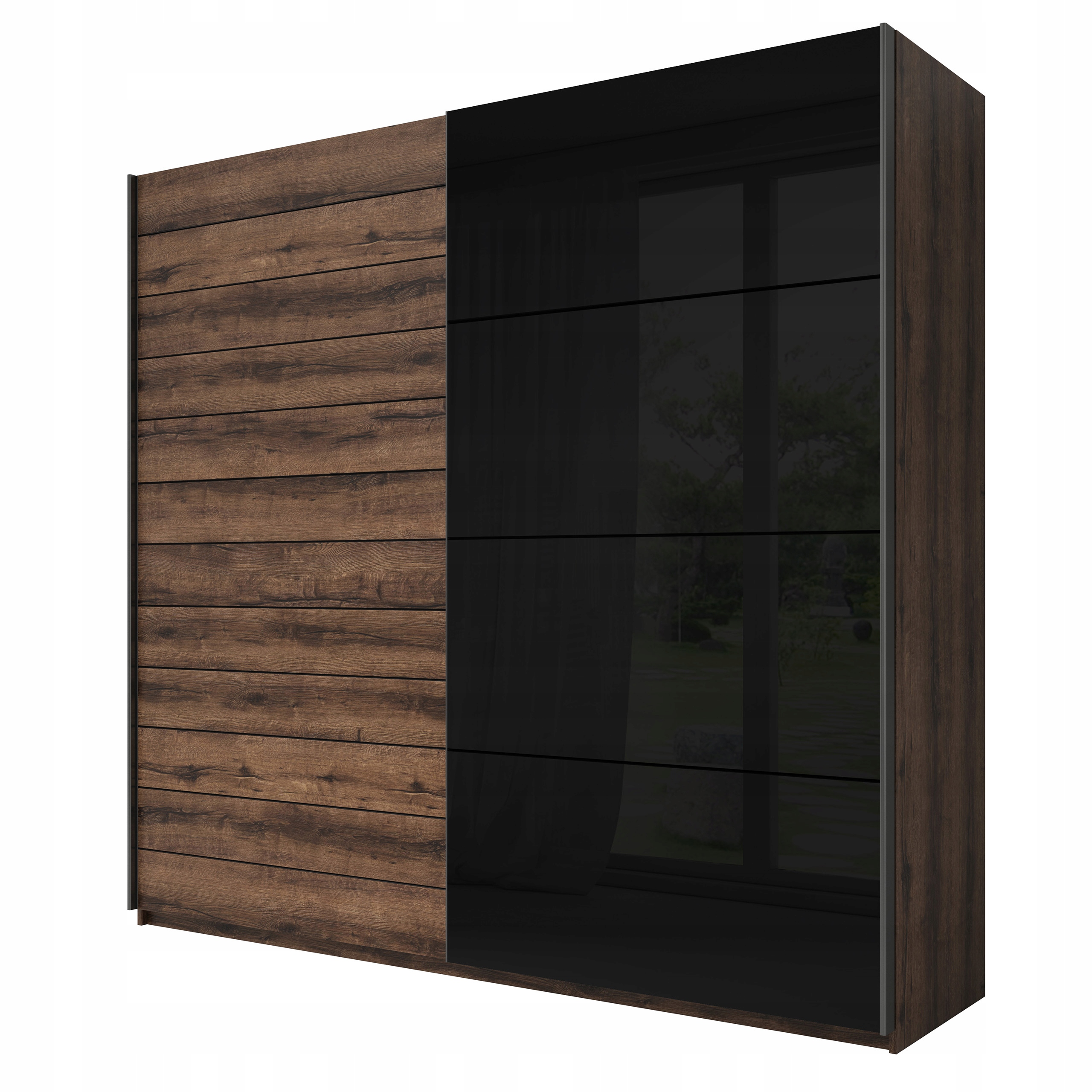 Skříň Dvoudveřová Cosmico 270 cm Posuvné dveře Hnědá