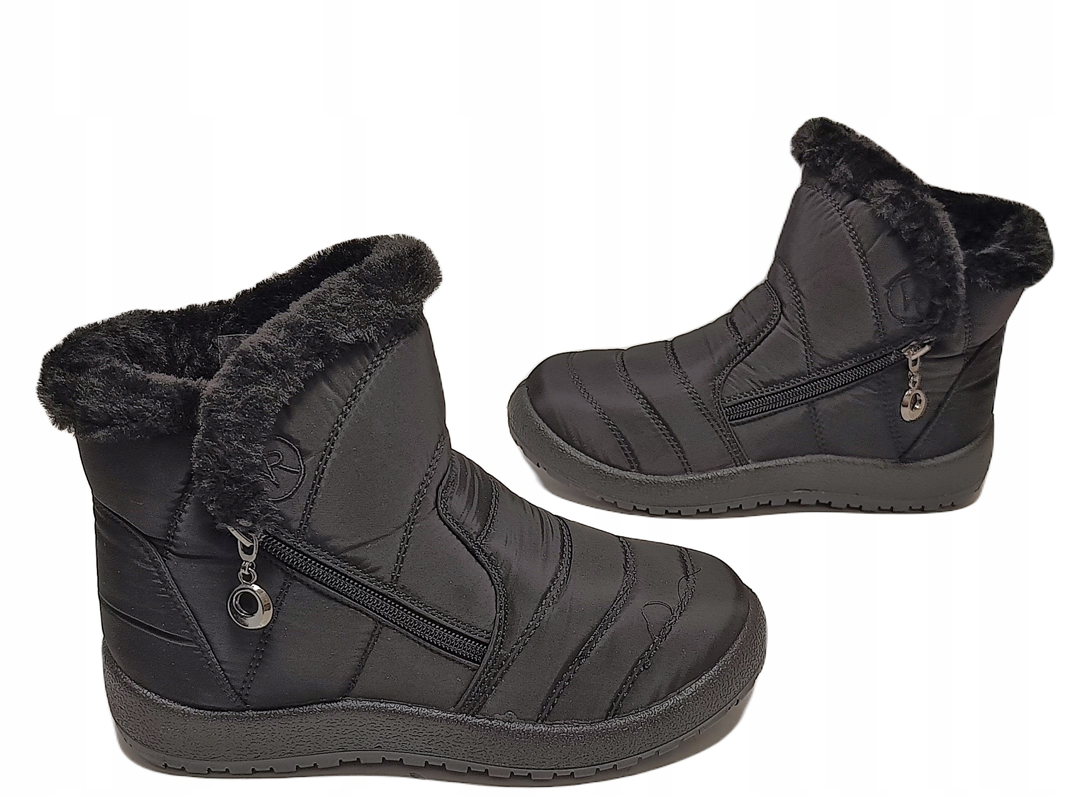 Pohodlné kotníkové boty a zateplené sněhule Filo Donna Mct Z24-49 Blk Černé r37