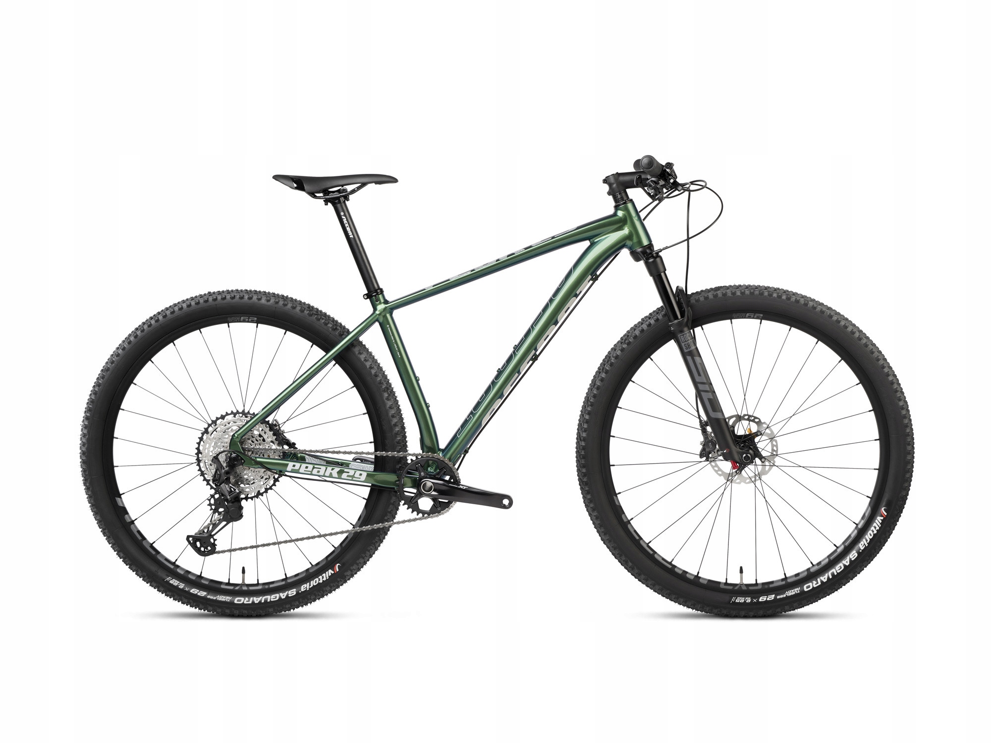 Rower Mtb 29" Accent Peak Boost v2 Xt zielono-szary, Large eBon 200 zł