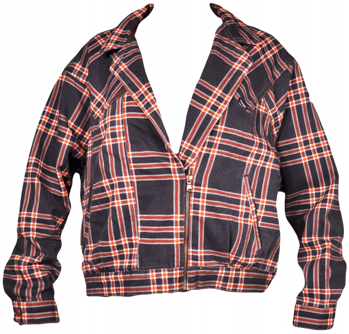 Wrangler džínová bunda Checked ve stylu 80. let L