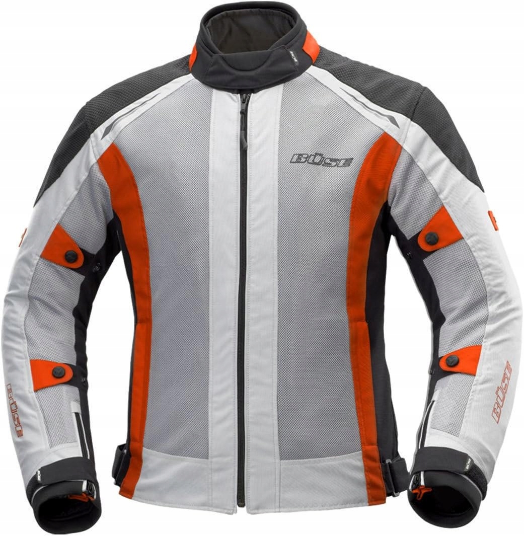 Motocyklová bunda Buse Summer Flash šedo-červená S