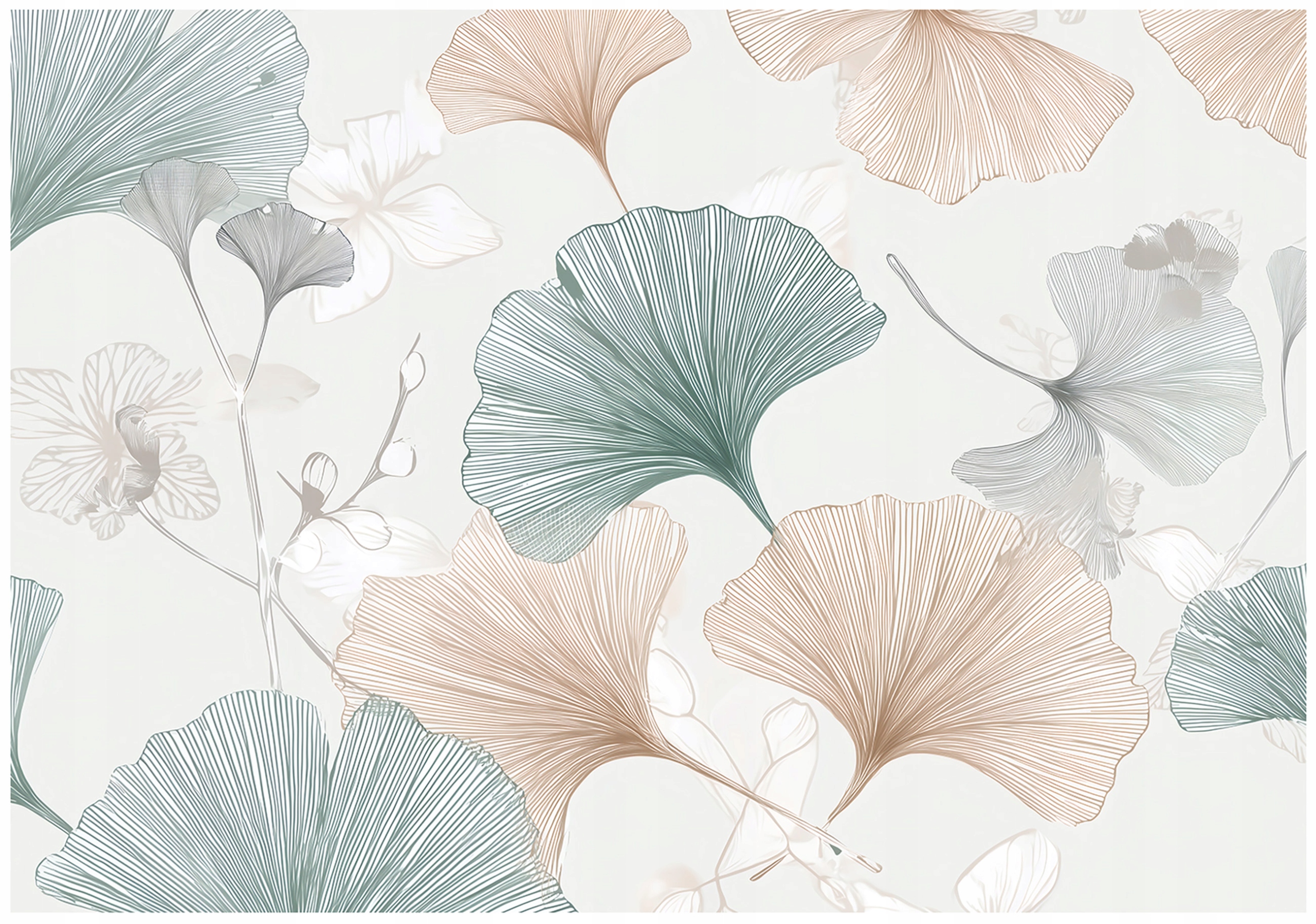 Fototapeta Listy Ginkgo Abstrakcie Na Stenu Spálňa Obývacia 350x250