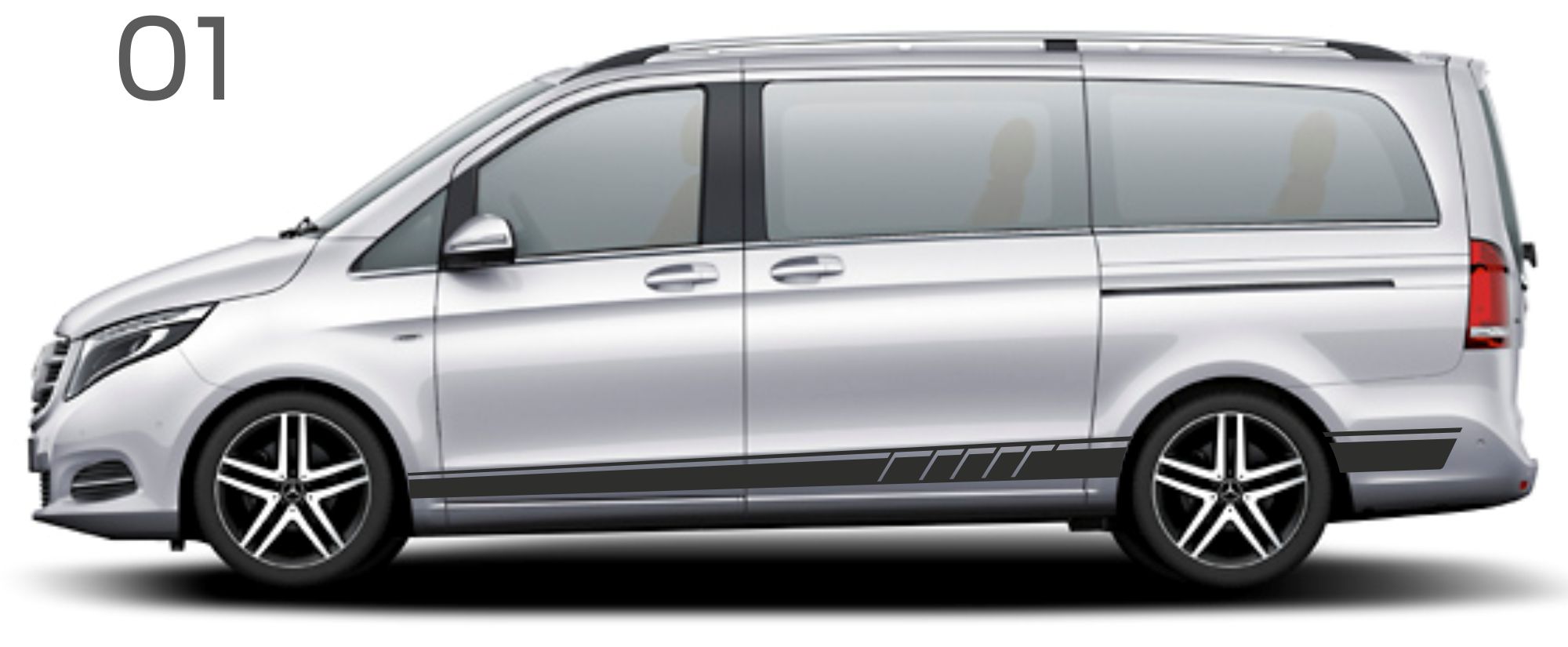Naklejki na samochód Mercedes Vito 01