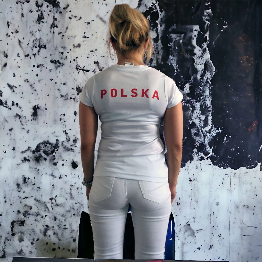 KOSZULKA KIBICA REPREZENTACJI POLSKI L Materiał dominujący poliester